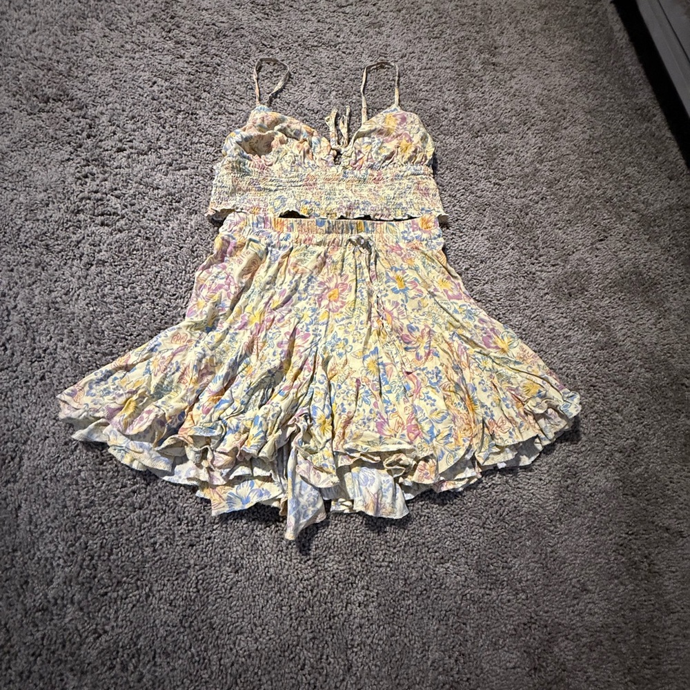 Apostale Floral Top with matching Skirt
